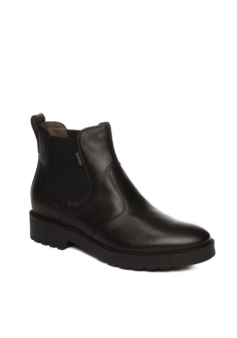 Black leather chelsea boot NERO GIARDINI | 411451GUANTO-100